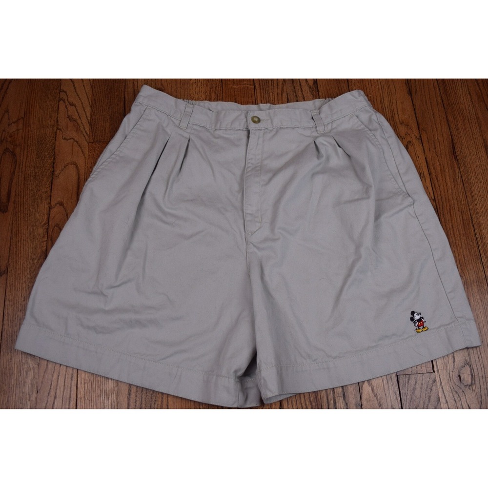 Women's Disney Authentic Mickey Mouse Tan Shorts Size 34x5